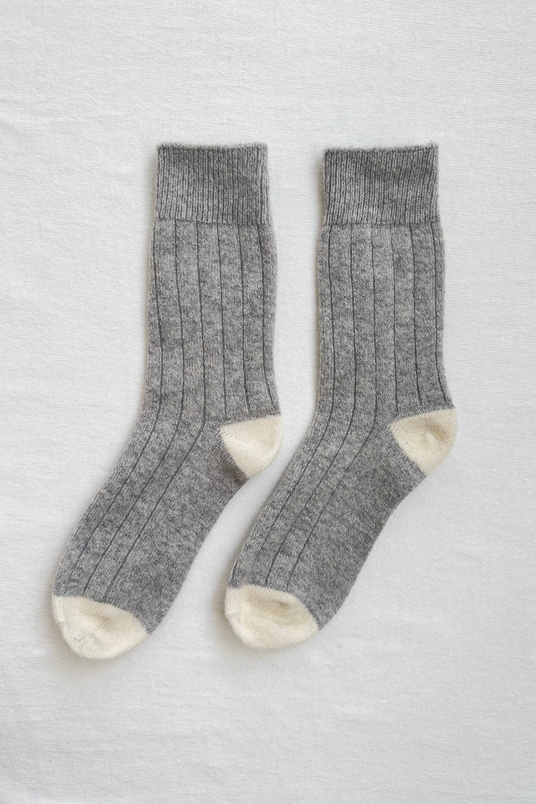 Grey Cashmere Socks