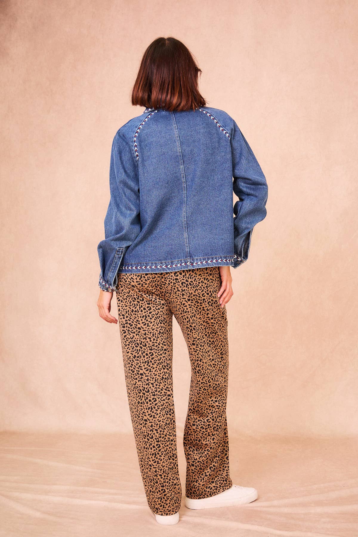 VALENA Embroided Denim Jacket