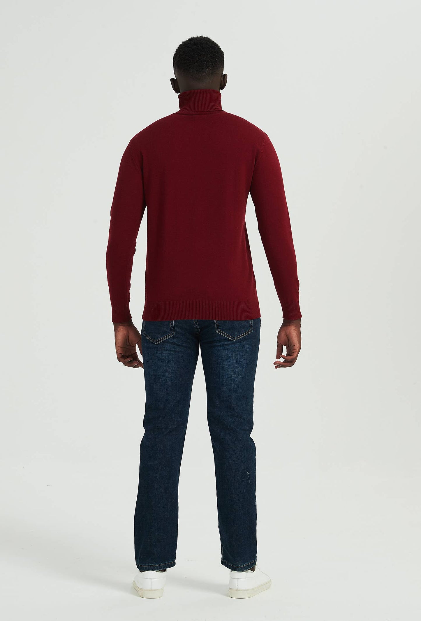 Cashmere Touch Roll Neck - Red