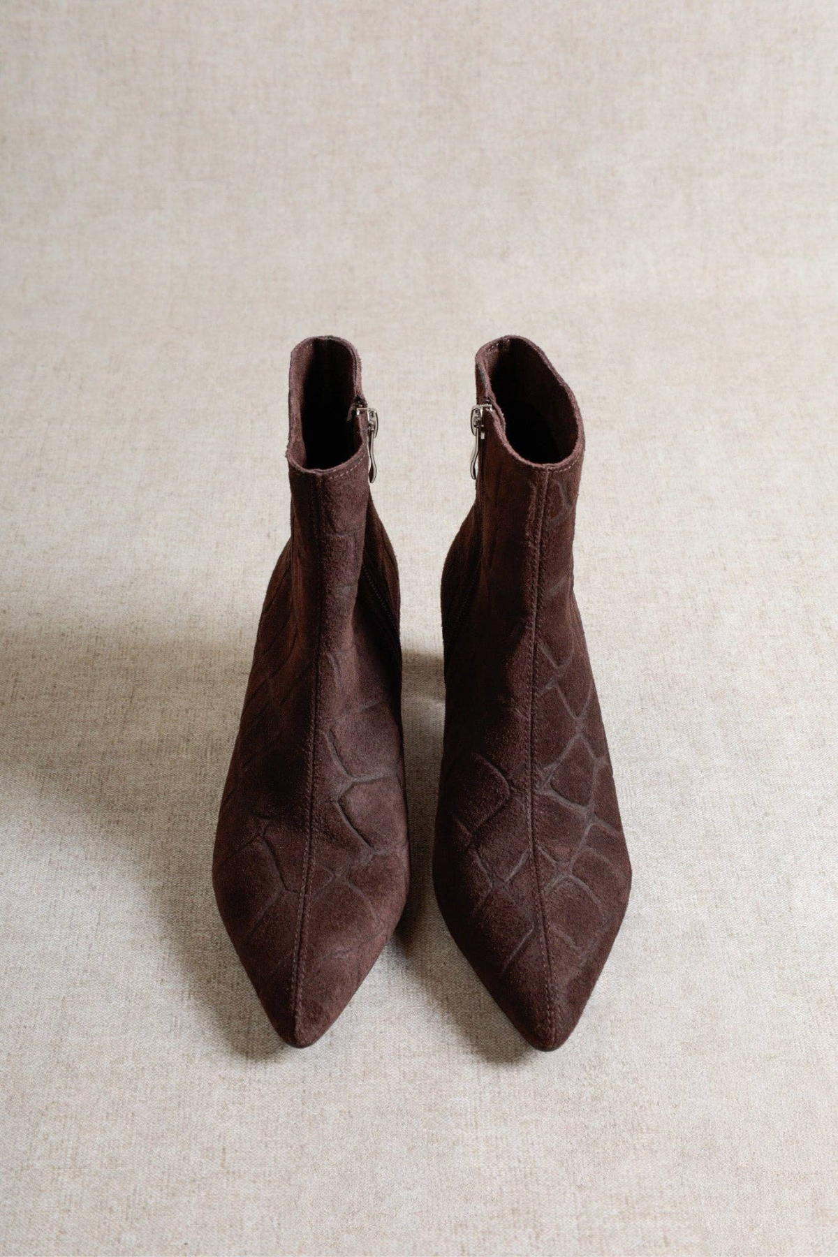 DINA Suede Heeled Boots