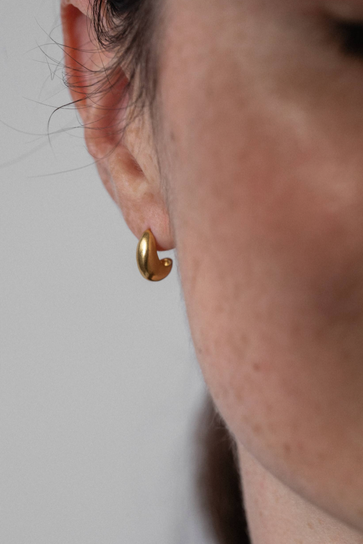 Gold Arc Studs