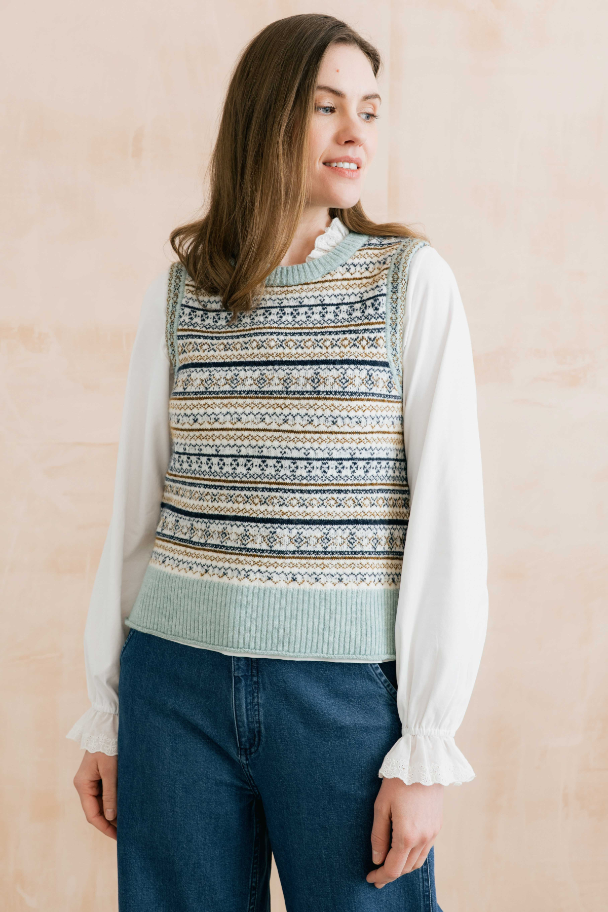 Joan Fair Isle Tank Fair Isle Knit