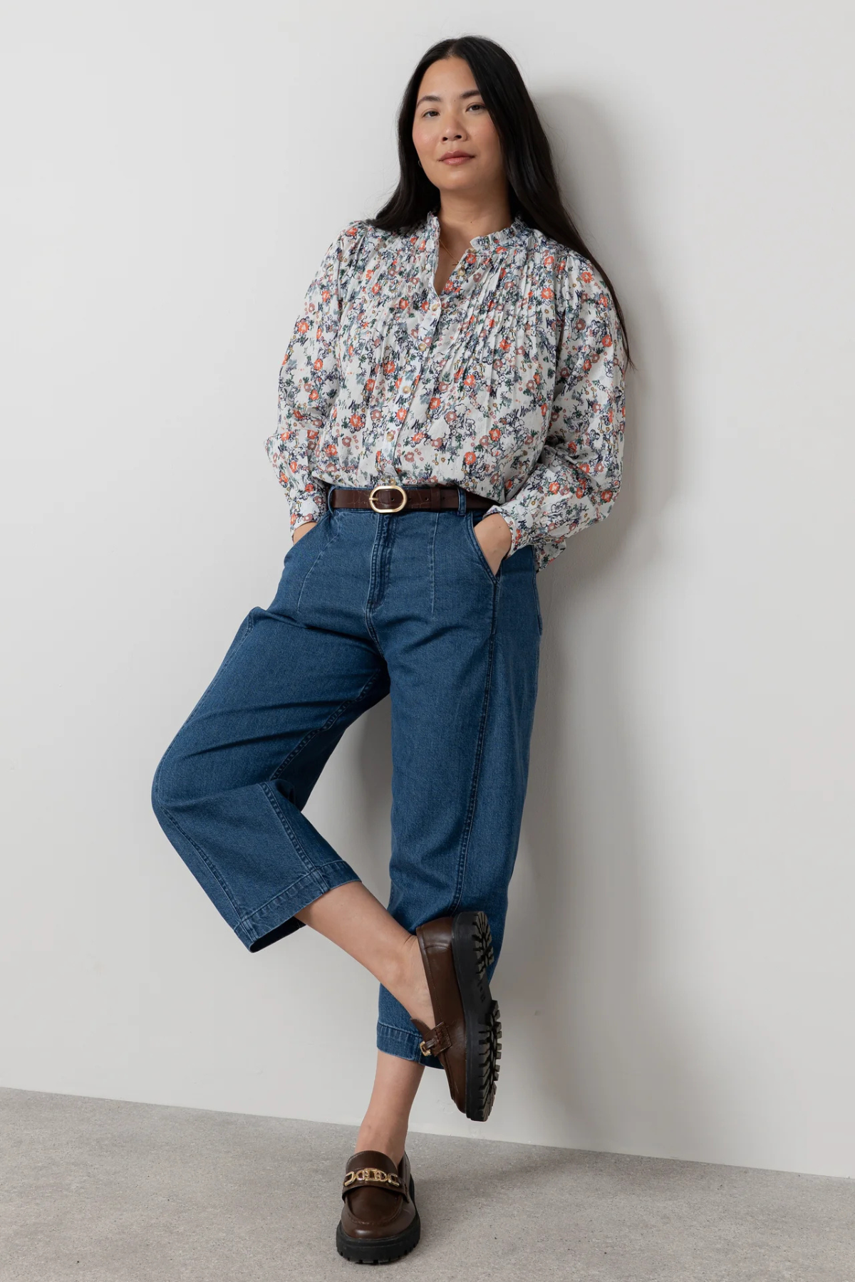 Flora Blouse Feather Ditsy