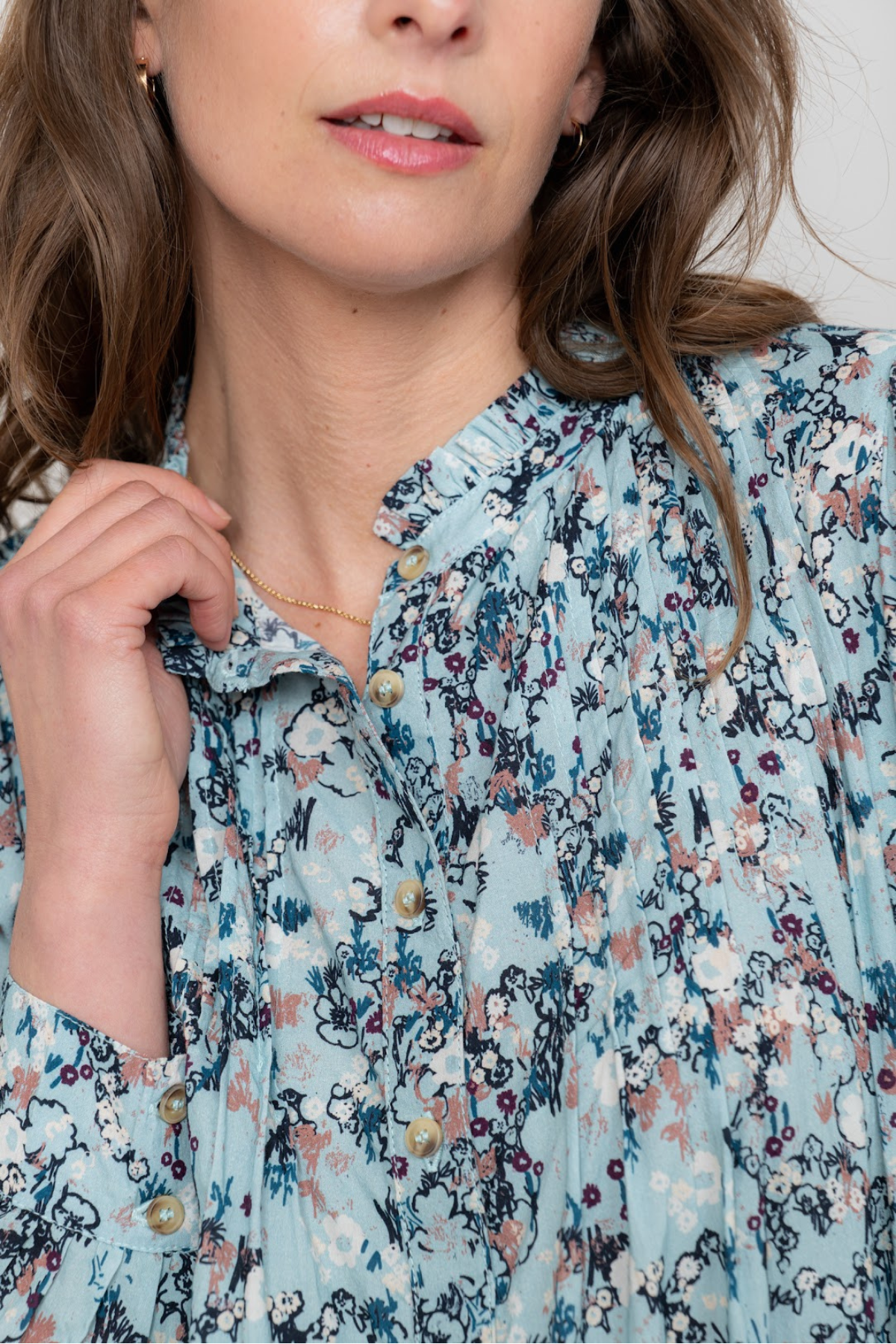 Flora Blouse Feather Ditsy