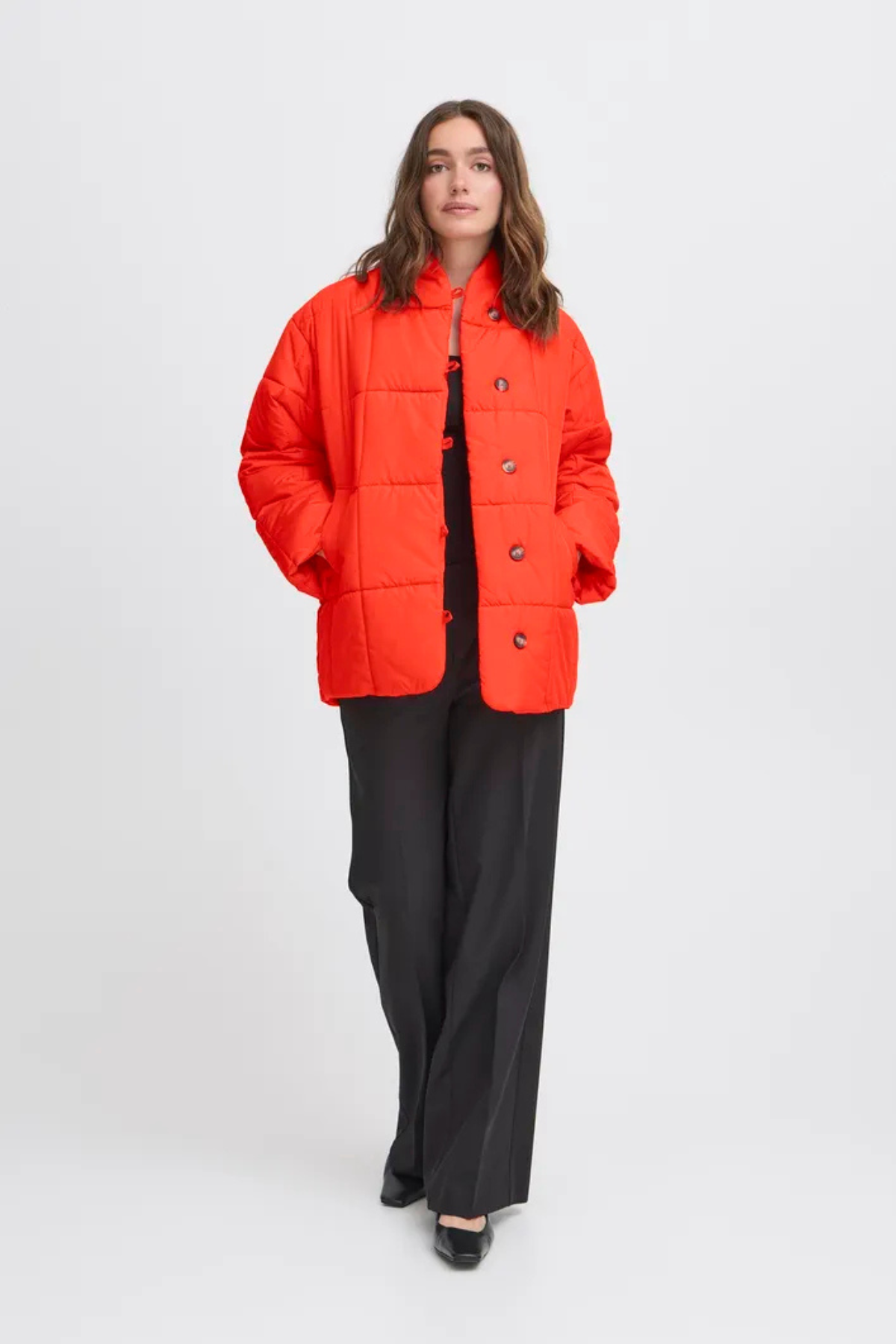 IHHANSA Red Padded Coat