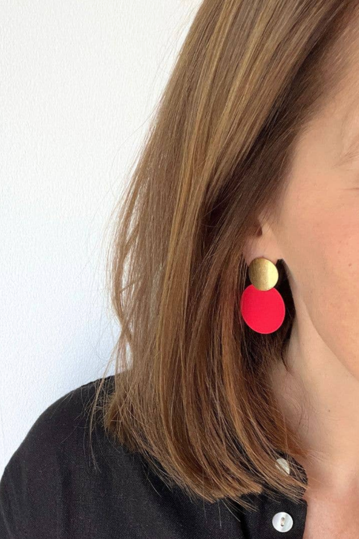 Circle Statement Earrings - Various Colours
