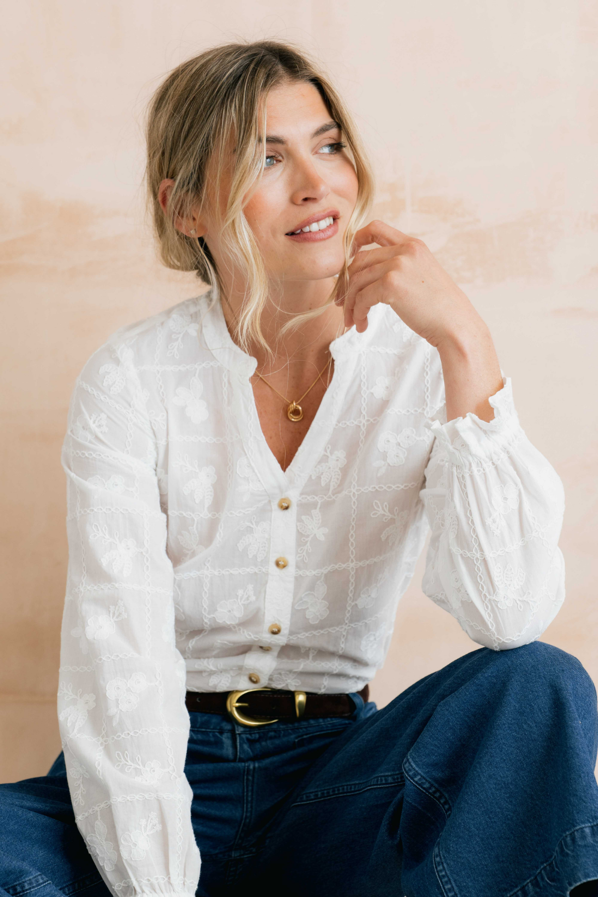 Pintail Blouse Embroidered Patchwork