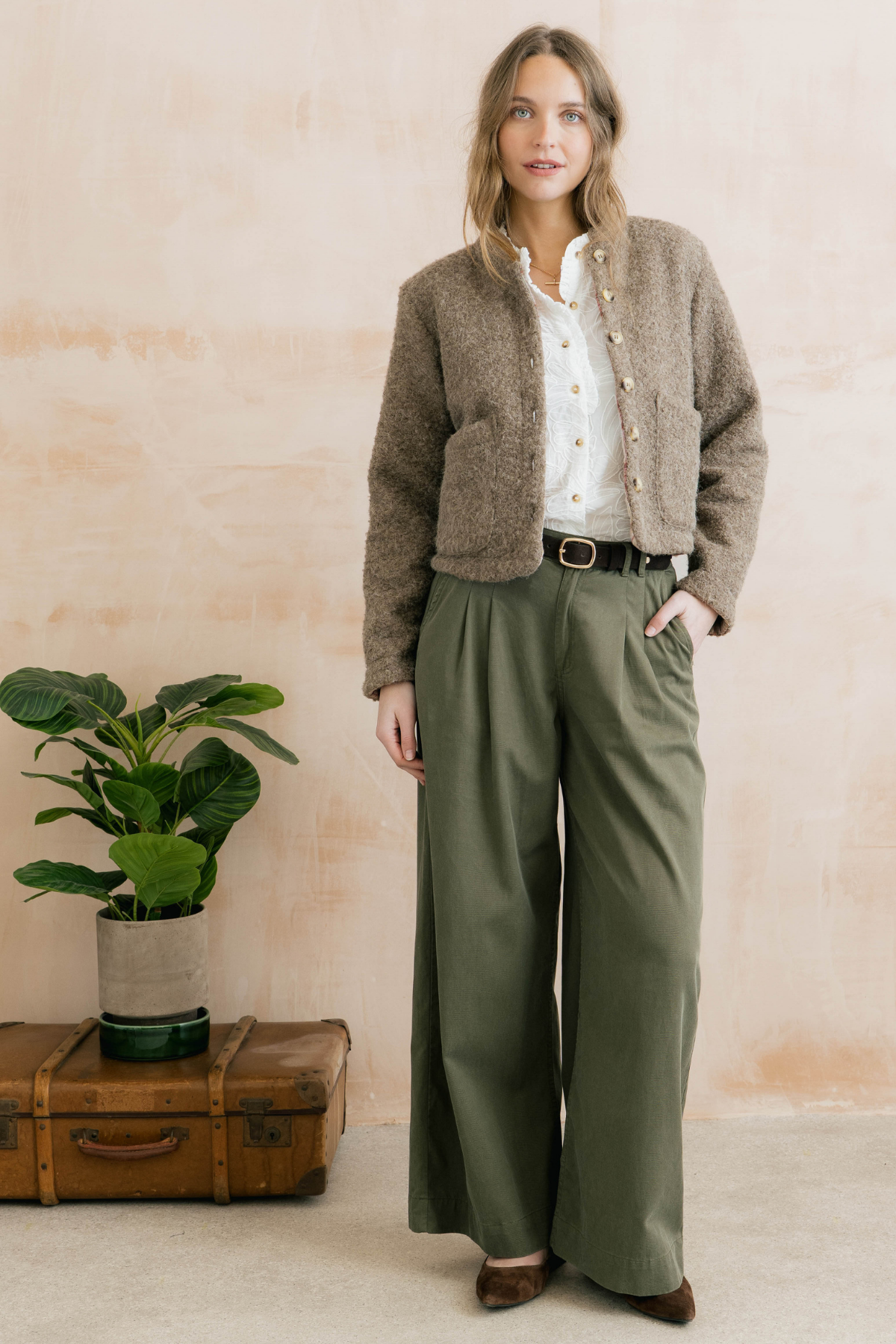 Scarlett Jacket Plain Boucle