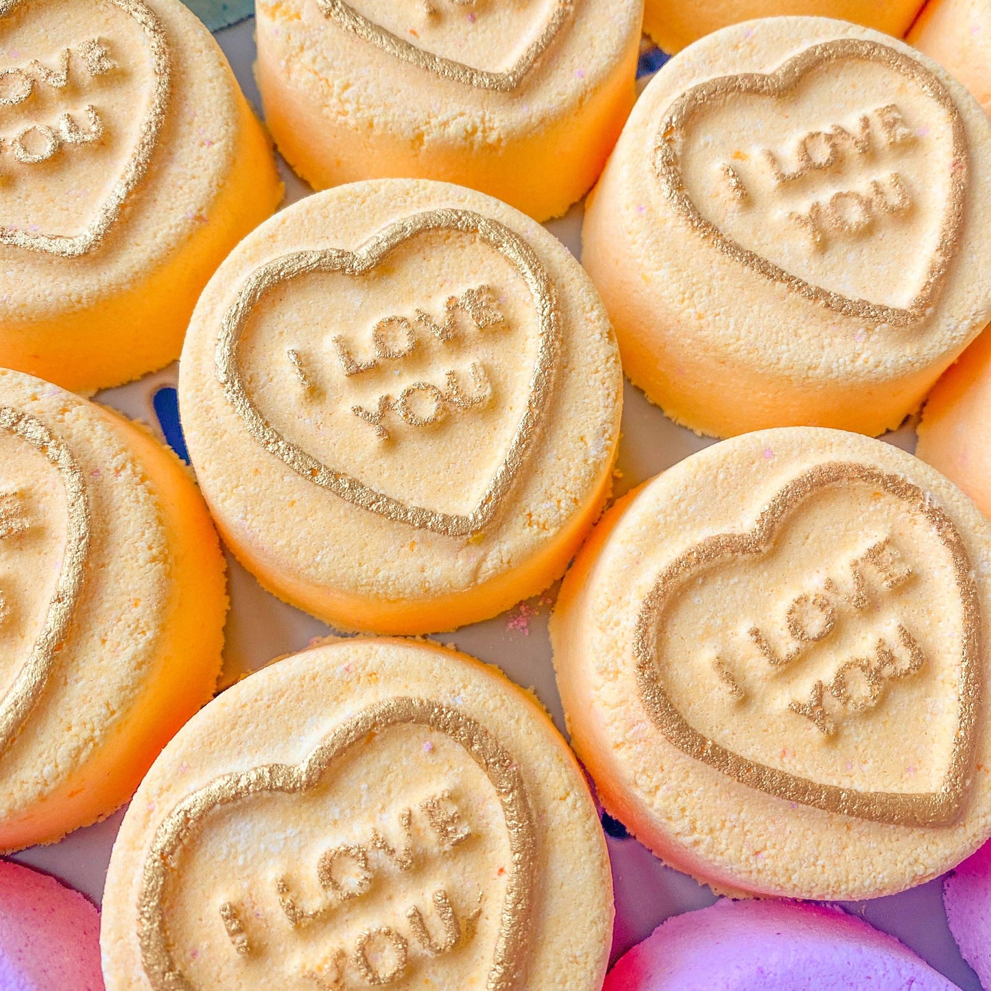 Yellow Candy Heart  'I Love You' Bath Bomb