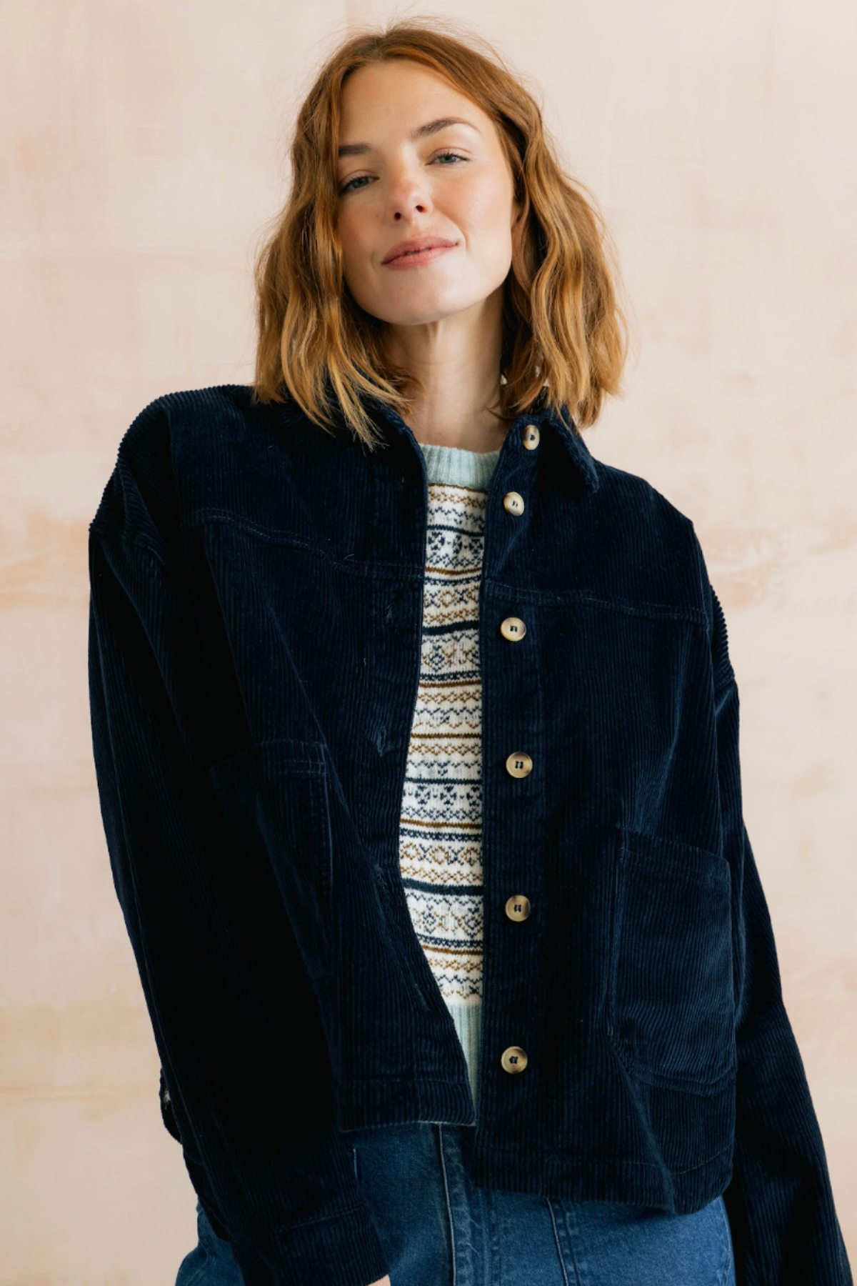 Olivia Shirt Jacket Plain Jumbo Cord