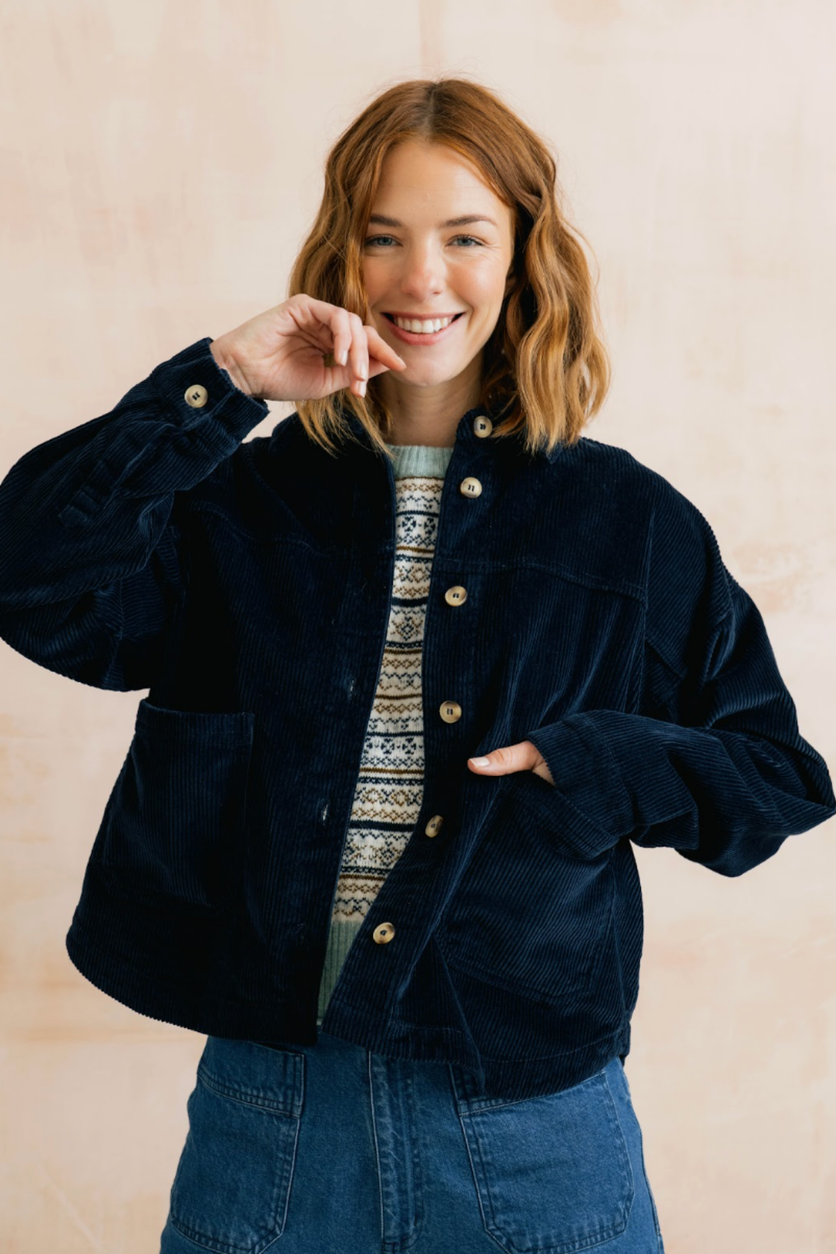 Olivia Shirt Jacket Plain Jumbo Cord