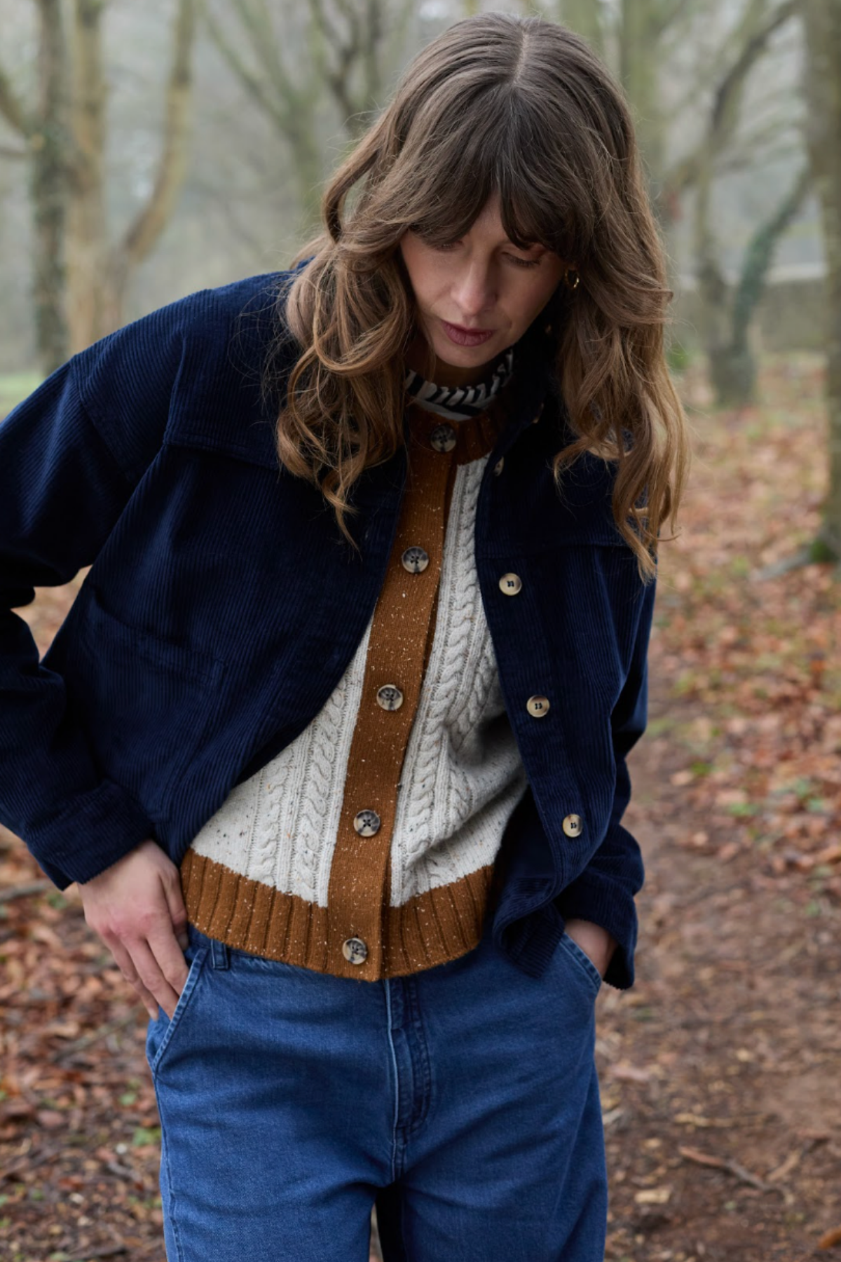 Olivia Shirt Jacket Plain Jumbo Cord