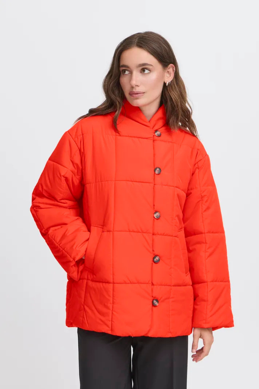 IHHANSA Red Padded Coat