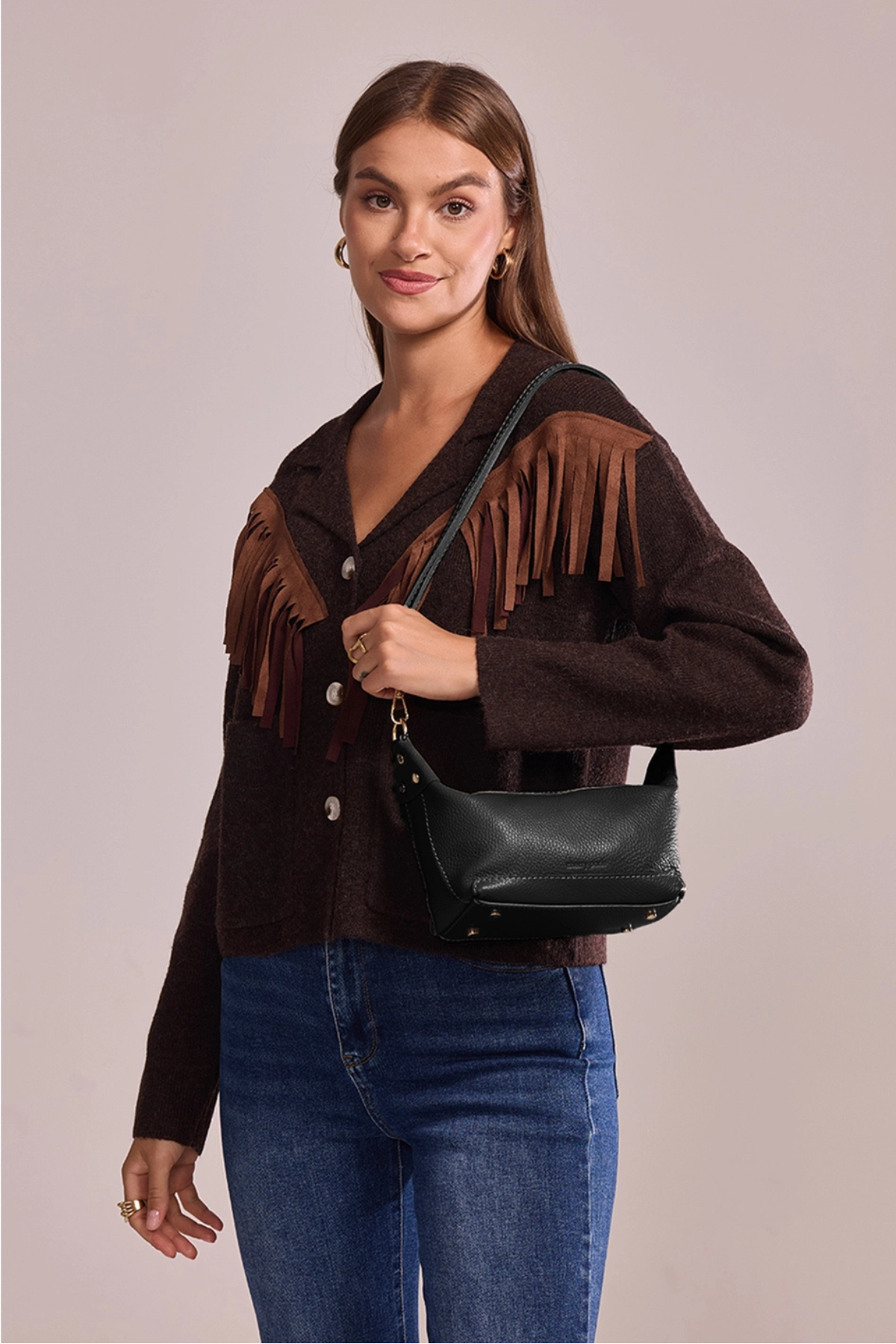 ARWEN Leather Shoulder Bag