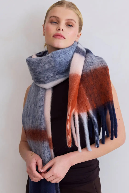 The Stockholm Scarf - 100% Recycled - Winter Lagoon