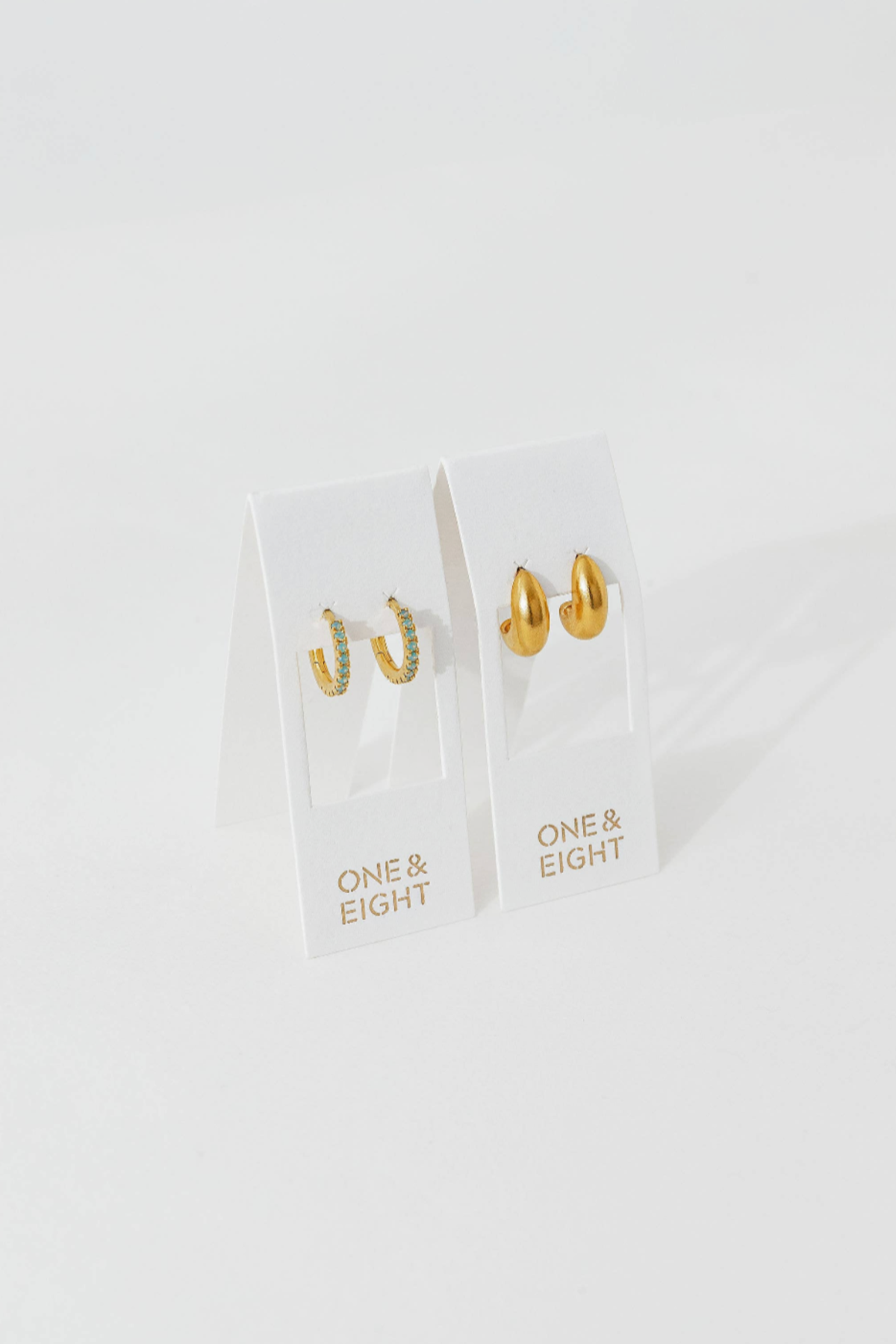 Gold Arc Studs