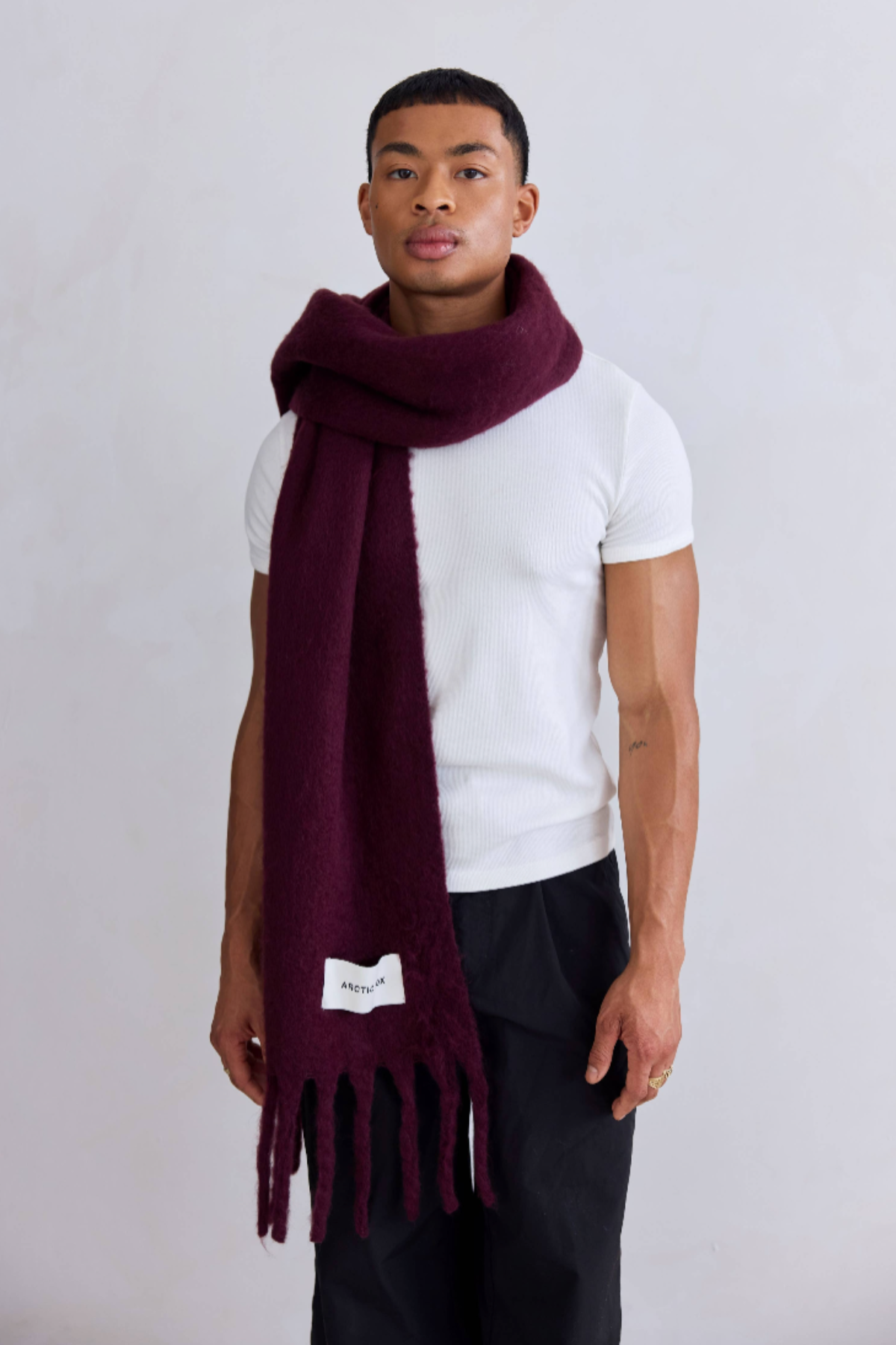 The Stockholm Scarf - 100% Recycled - Cherry Lacquer