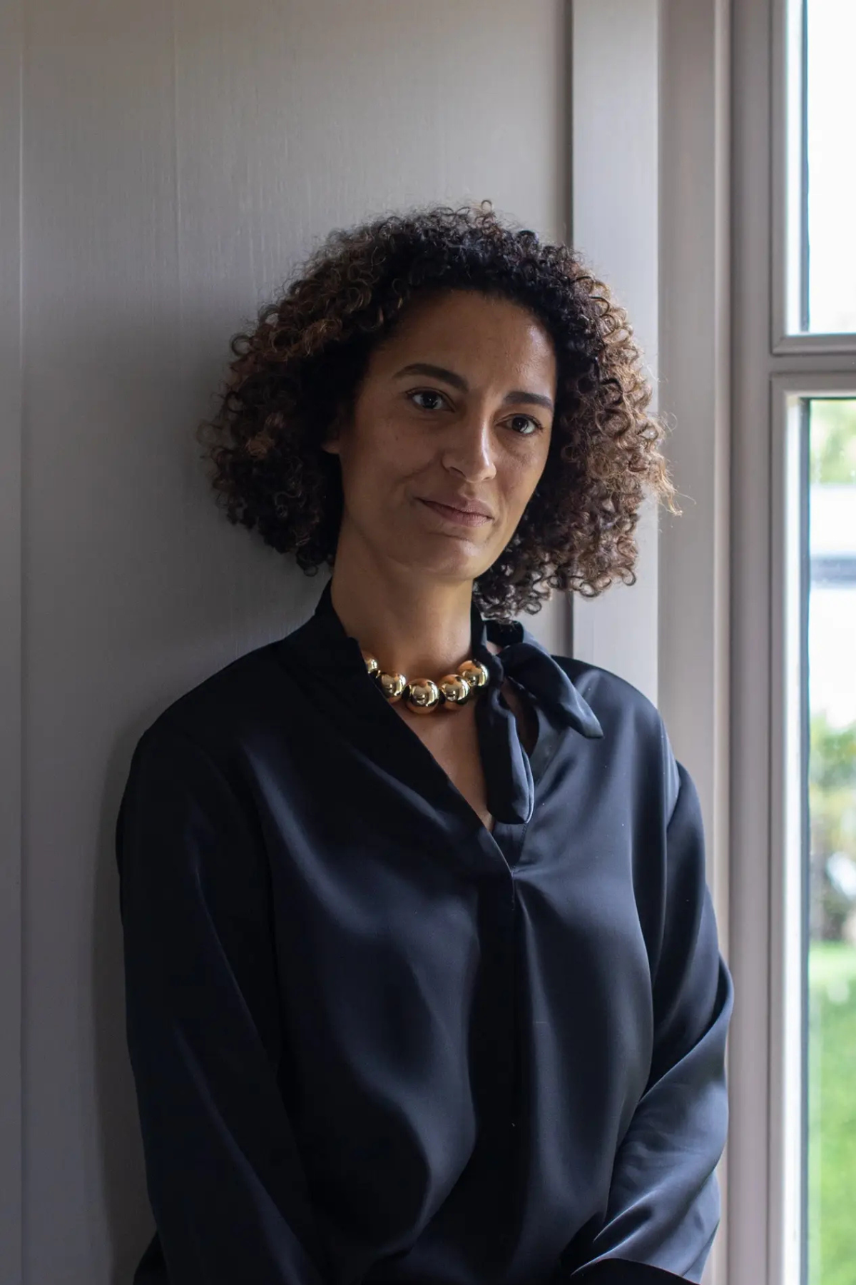 Josie Satin Shirt | Black