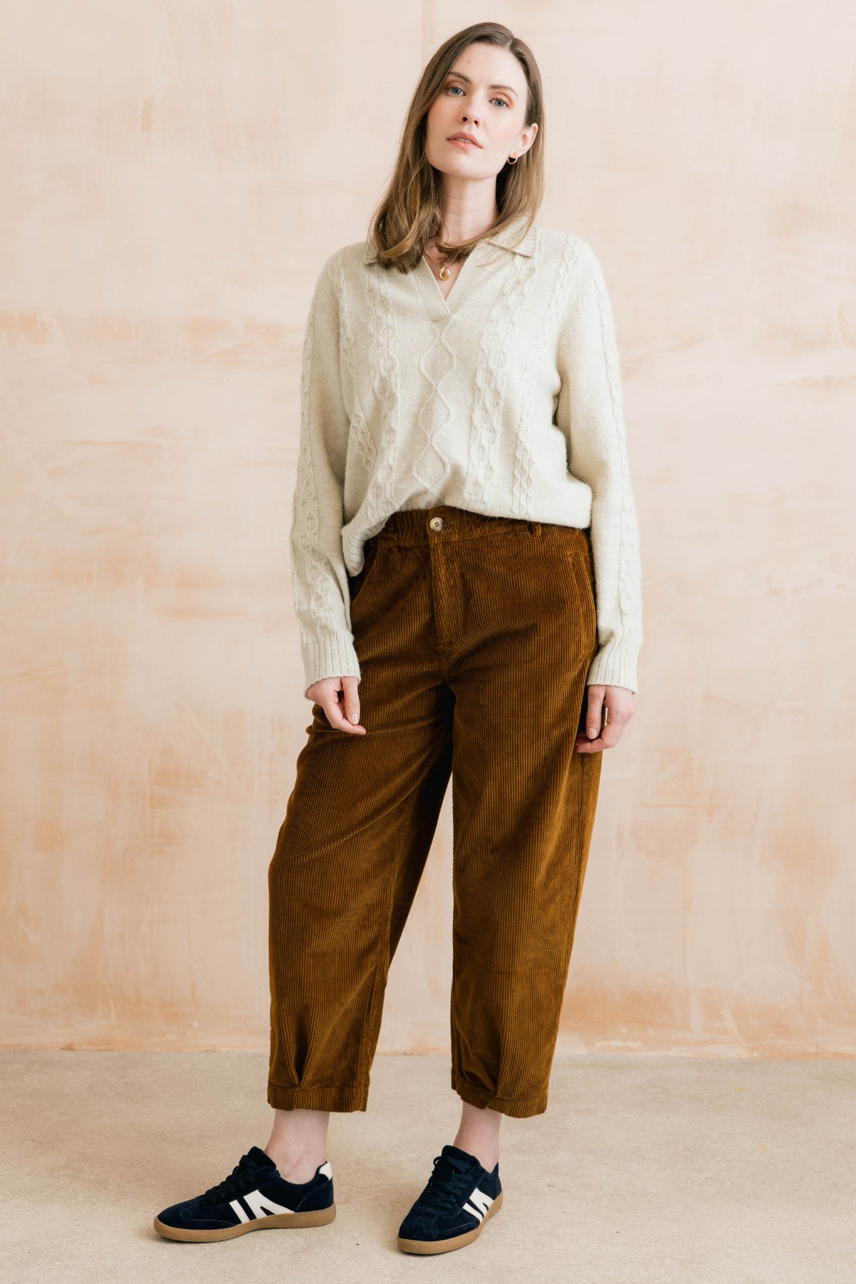 Studio Jumper Cable Knit - Oatmeal