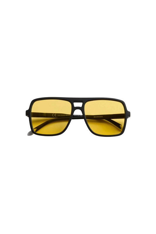 Jake Matte Black Noir Amber Sunglasses