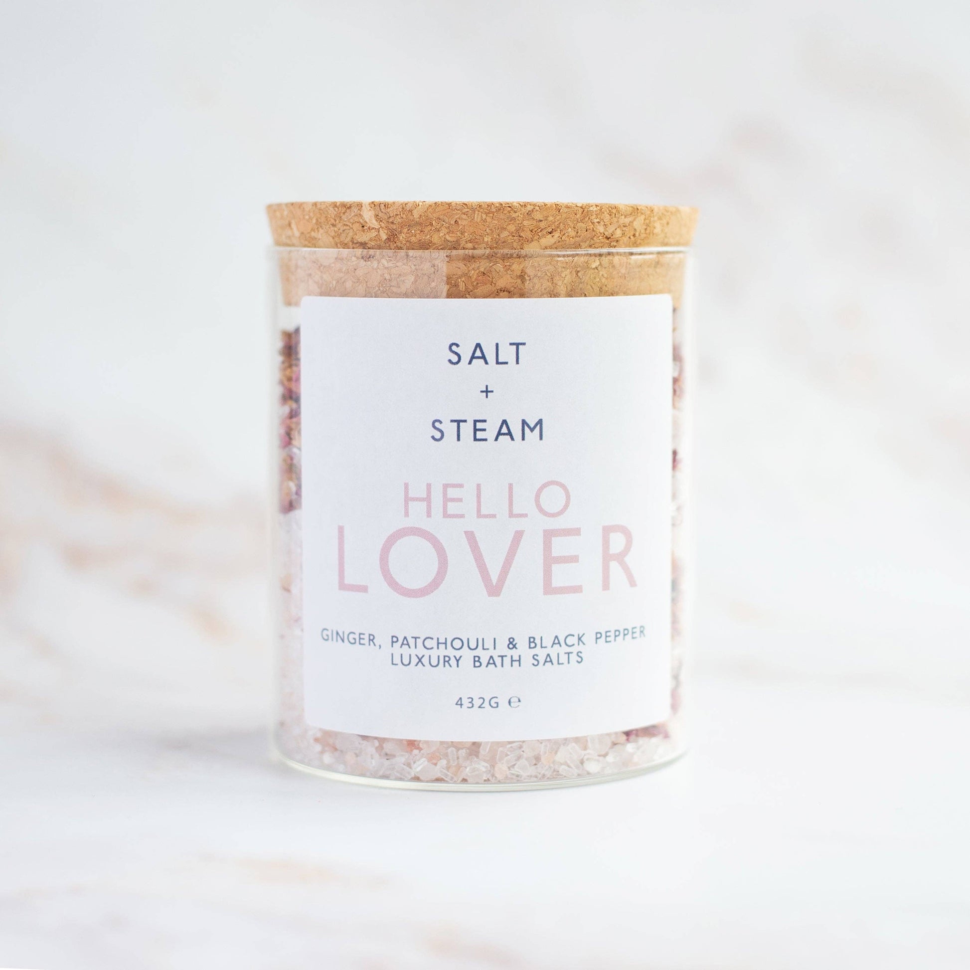 Hello Lover - Ginger & Patchouli Bath Salts - Jar