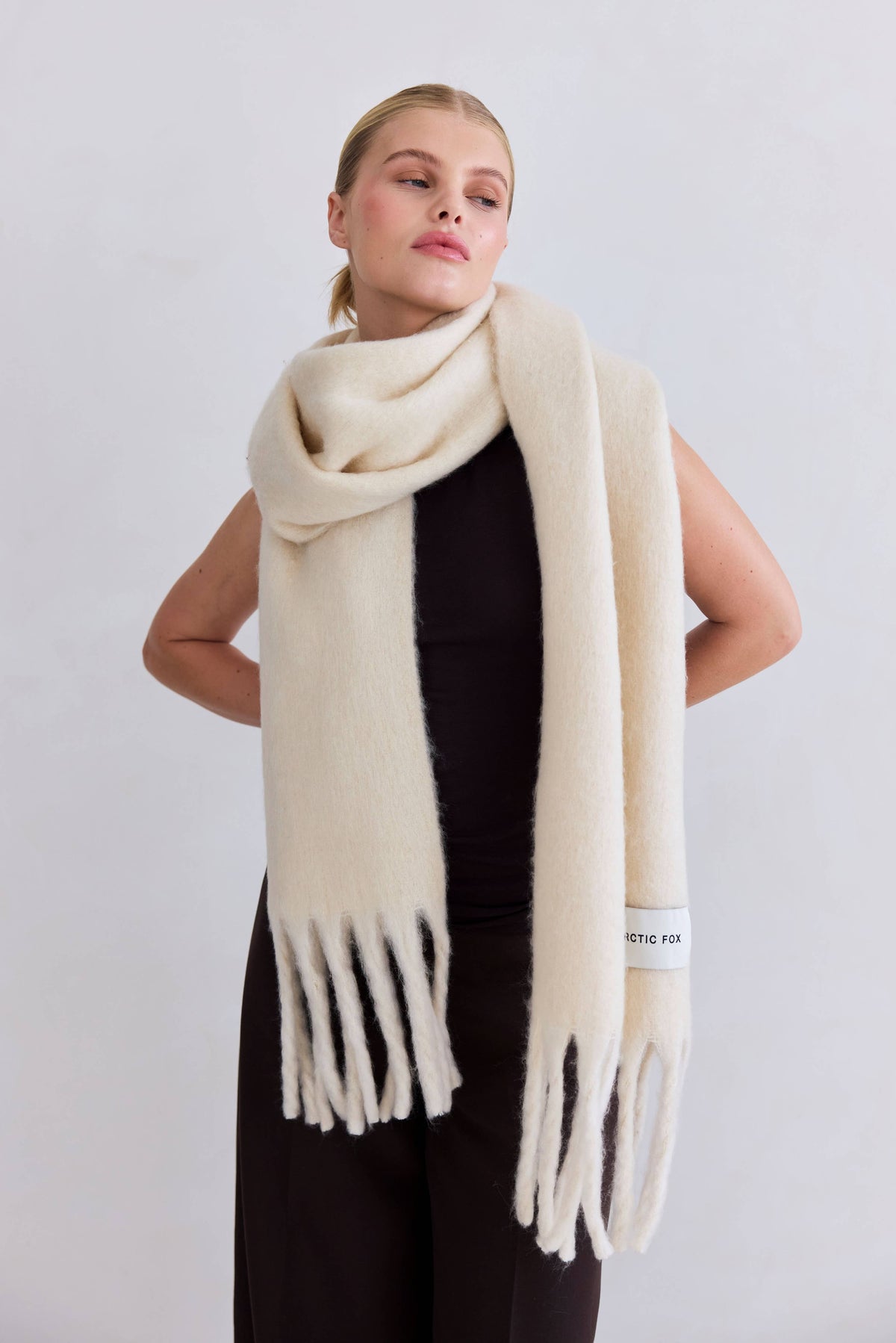 The Reykjavik Scarf - 100% Recycled - Pebble Beige