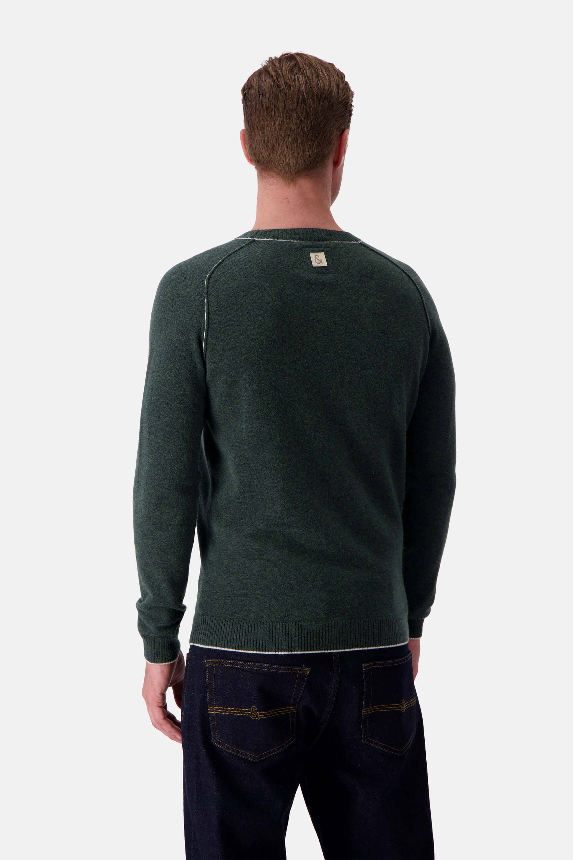 Merino Blend Knit Sweater - Yucca