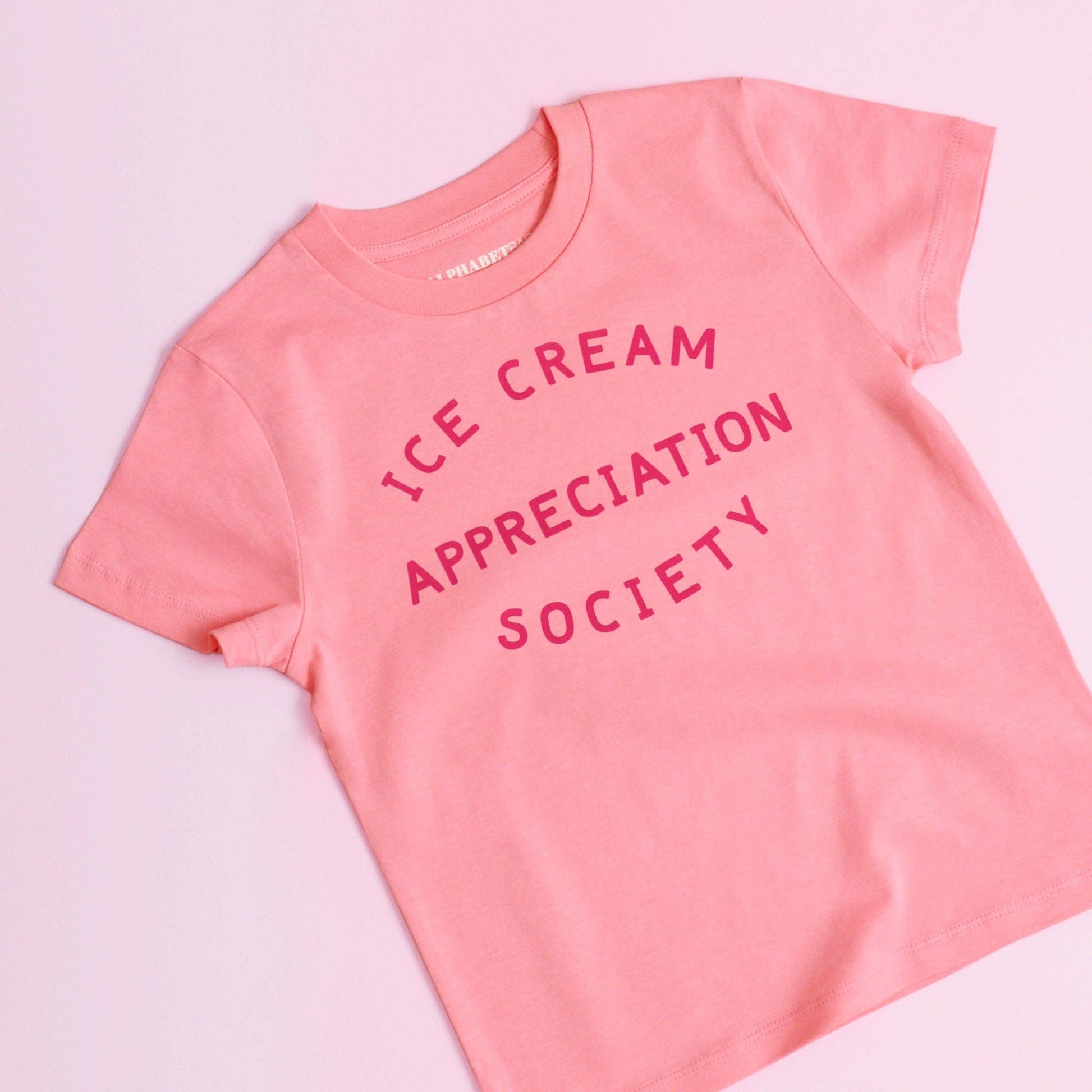 Official Ice Cream Appreciation Society Kid's T-shirt - Bubblegum