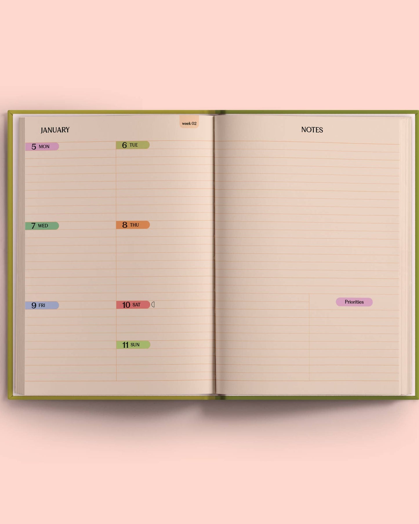 Cobalt Starburst A5 2026 Weekly Planner