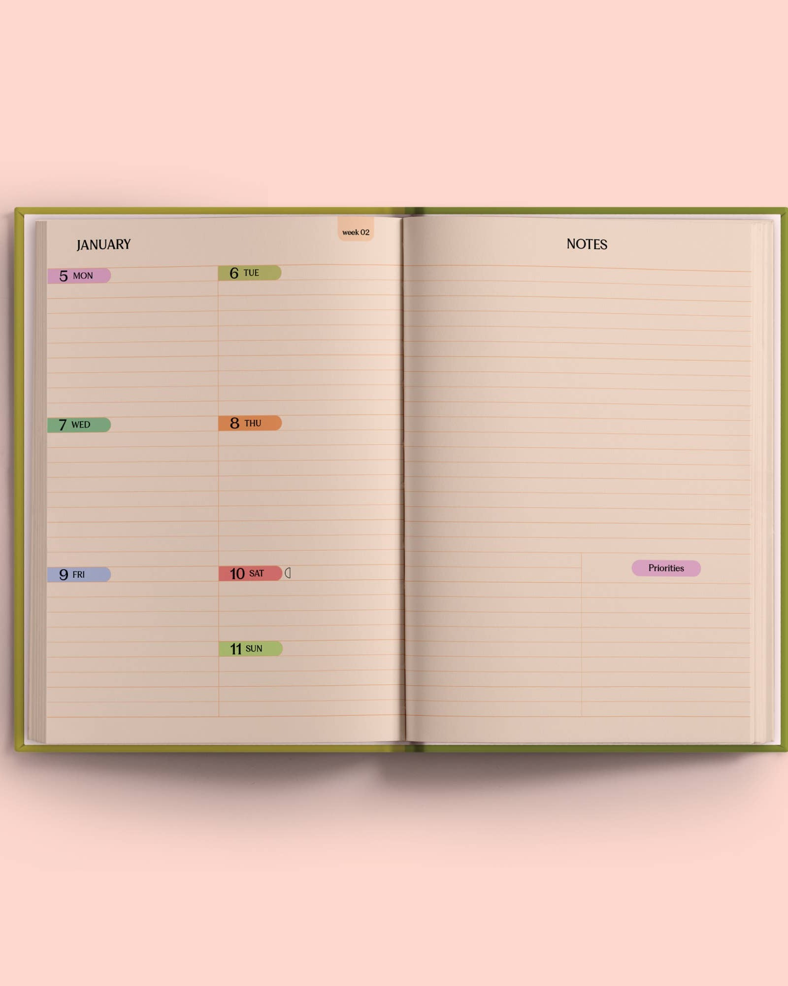 Cobalt Starburst A5 2026 Weekly Planner