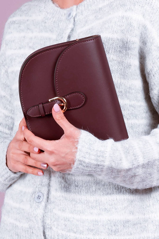 JENNIFER Leather Saddle Bag