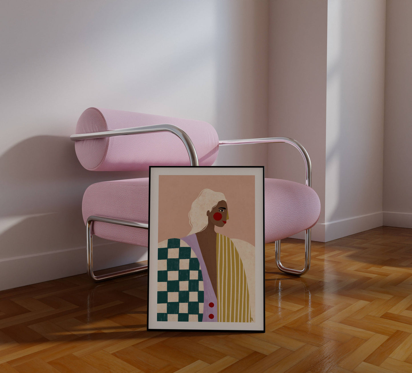 Bea Müller - The Woman With The Funky Blouse - A3 Fine Art Print