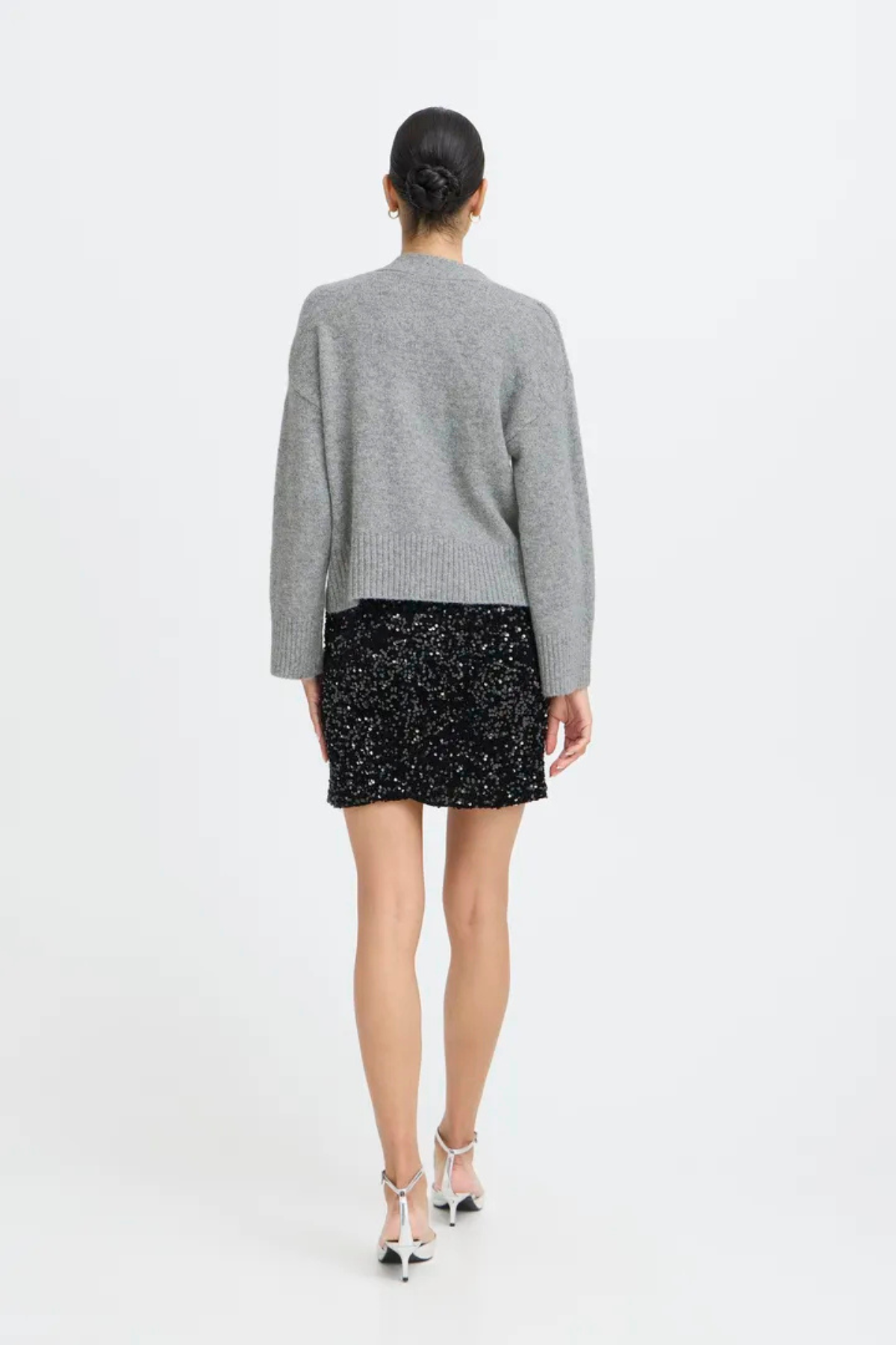 BYOTTI Cardigan - Mid Grey Melange