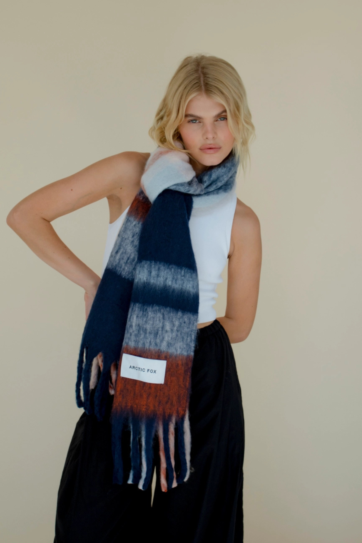 The Stockholm Scarf - 100% Recycled - Winter Lagoon