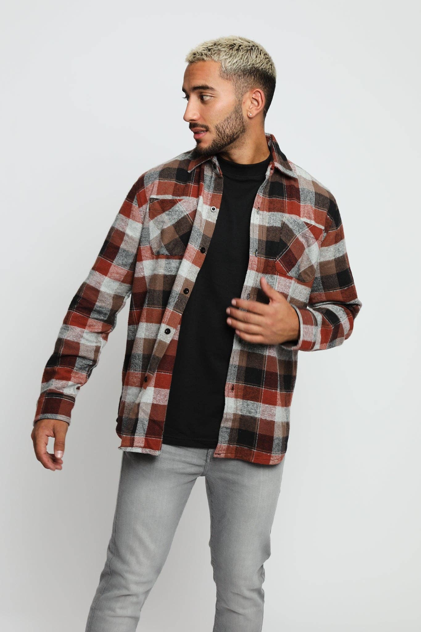 Lumberjack Flannel Check Shirt - Red