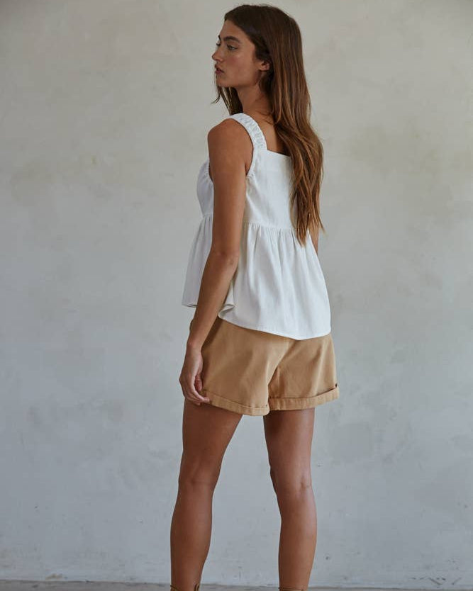 Cotton Babydoll Tank Top