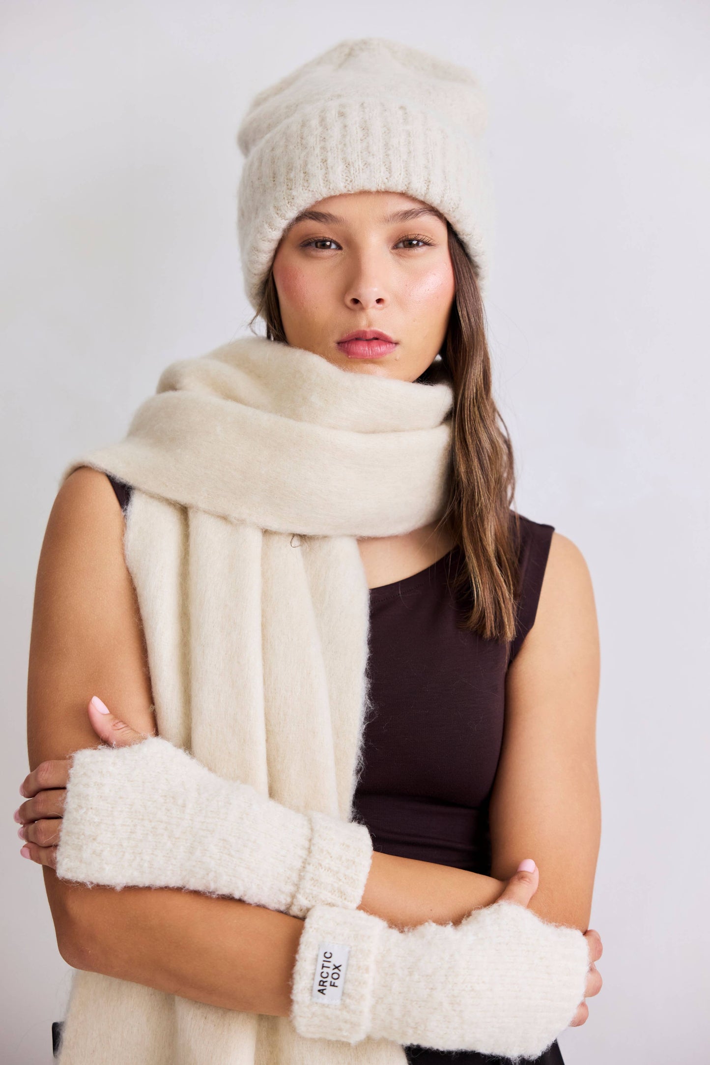 The Reykjavik Beanie Hat - 100% Recycled - Pebble Beige