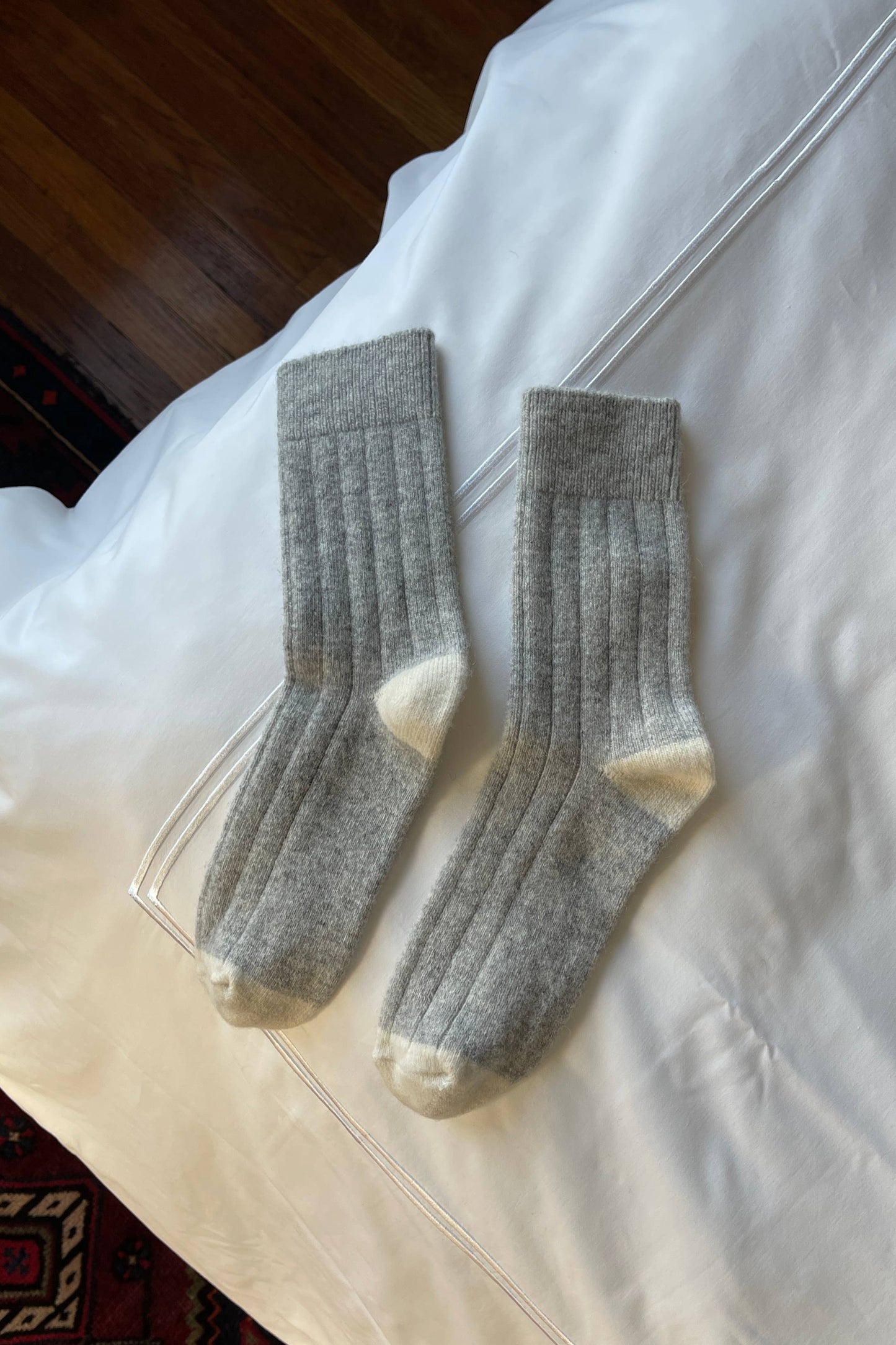 Grey Cashmere Socks