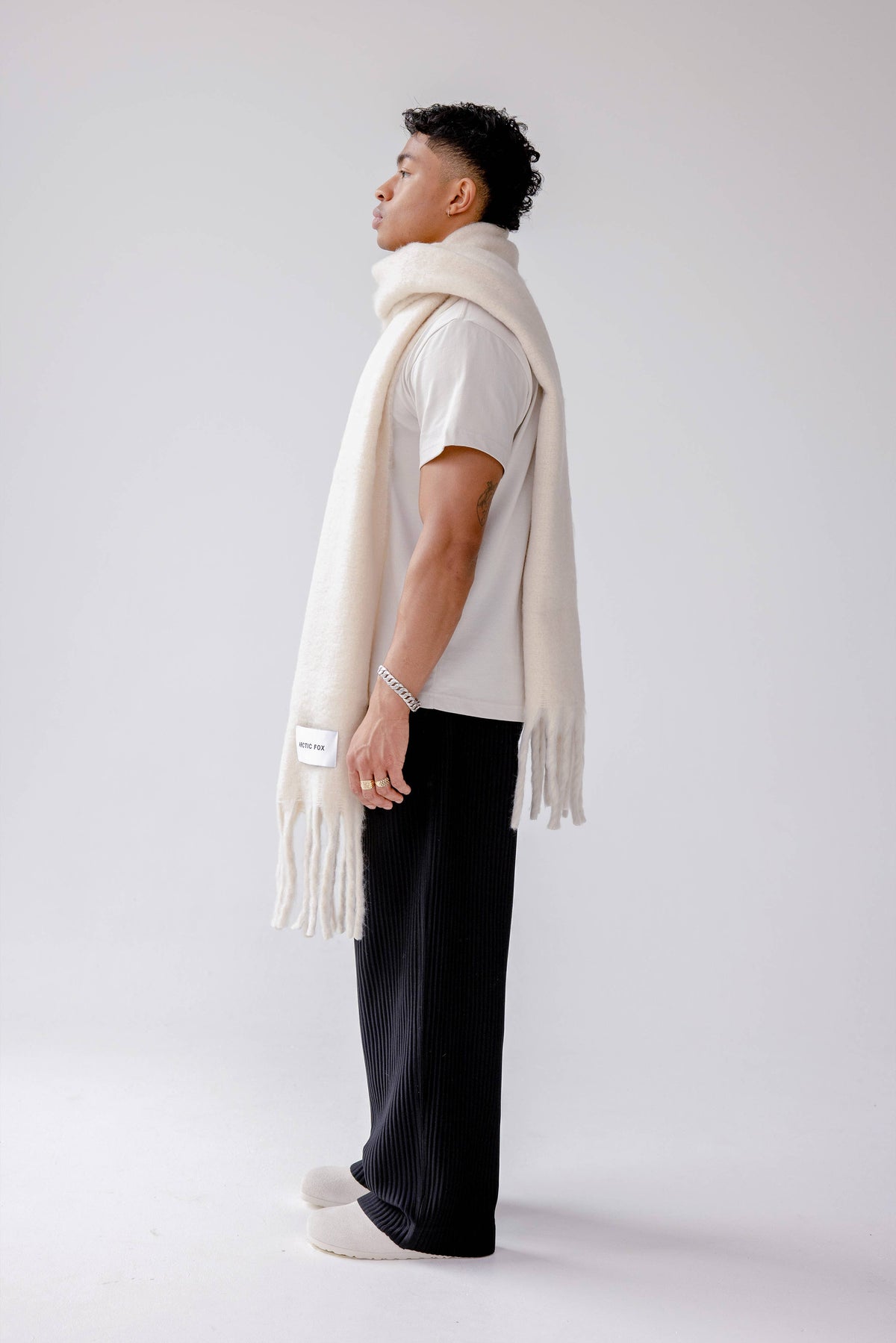 The Reykjavik Scarf - 100% Recycled - Pebble Beige