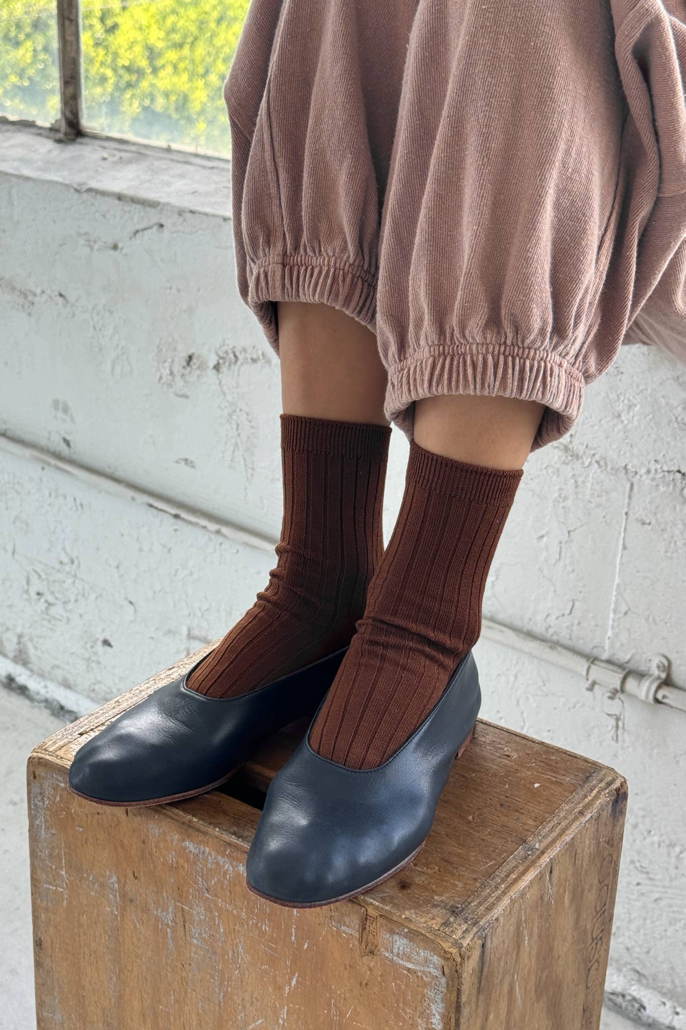 Her Socks - Mercerized Combed Cotton Rib