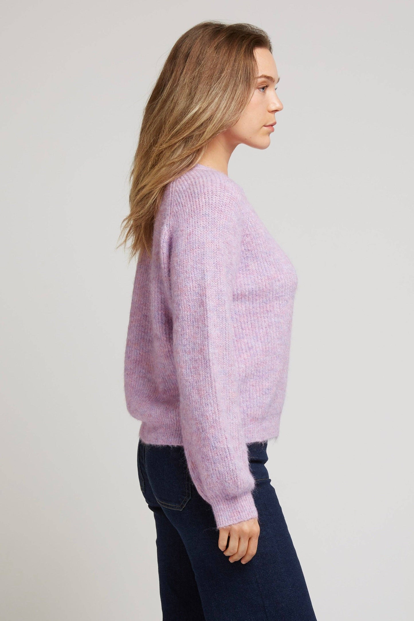 GIRAUD - Buttoned vest in soft textured knit