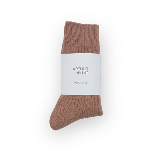 Dark Rose Luxury Wool Socks