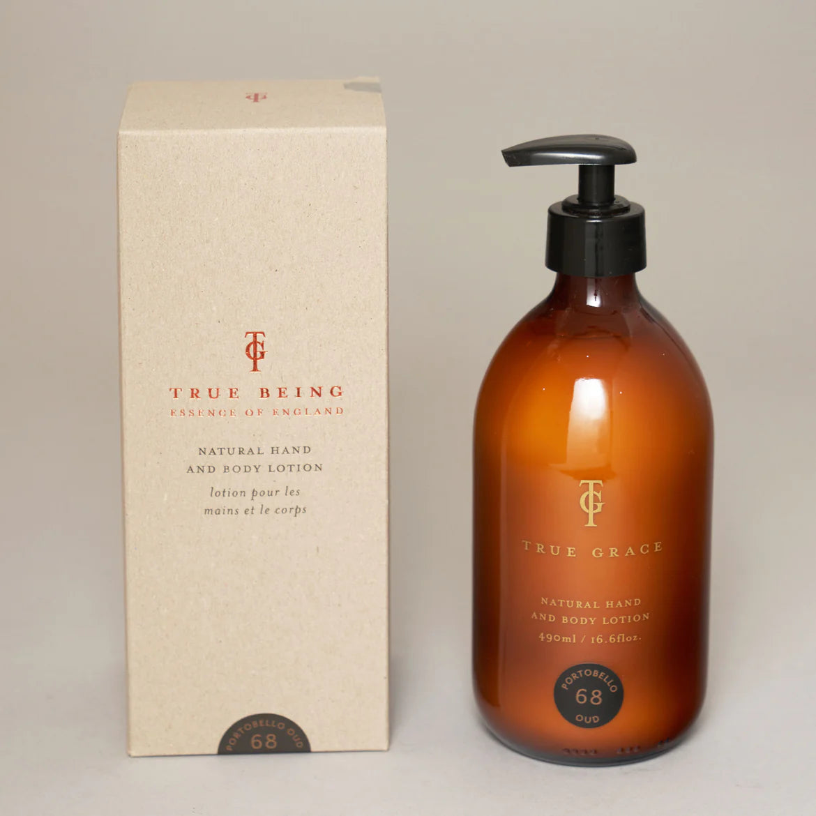 Natural Hand & Body Lotion -Portobello Oud - 490ml