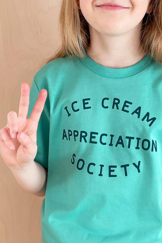 Official Ice Cream Appreciation Society - Kid's T-shirt - Tropical Turquoise