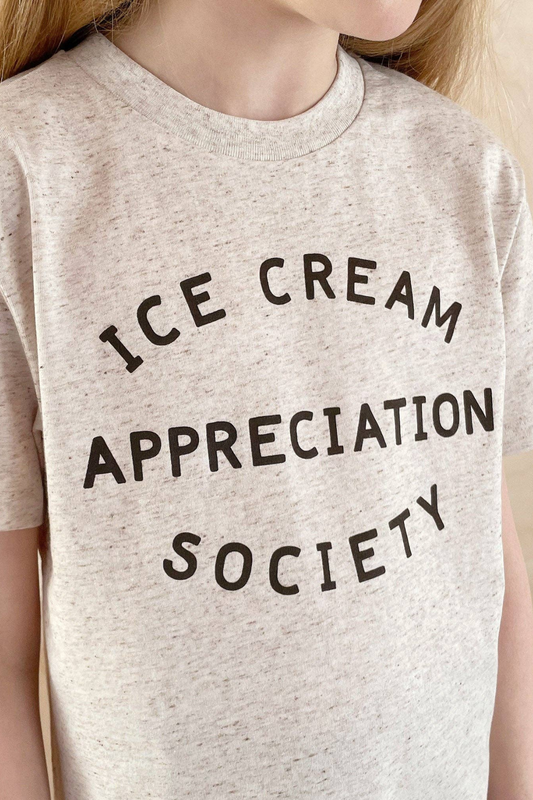 Alphabet Bags - Ice Cream Appreciation Society - Kid's Tee - Cookies & Cream