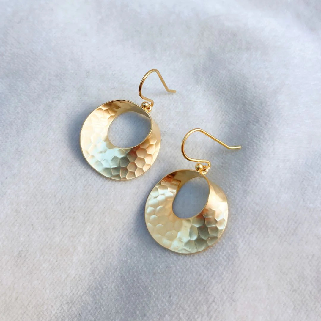 Hammered Curl Earrings