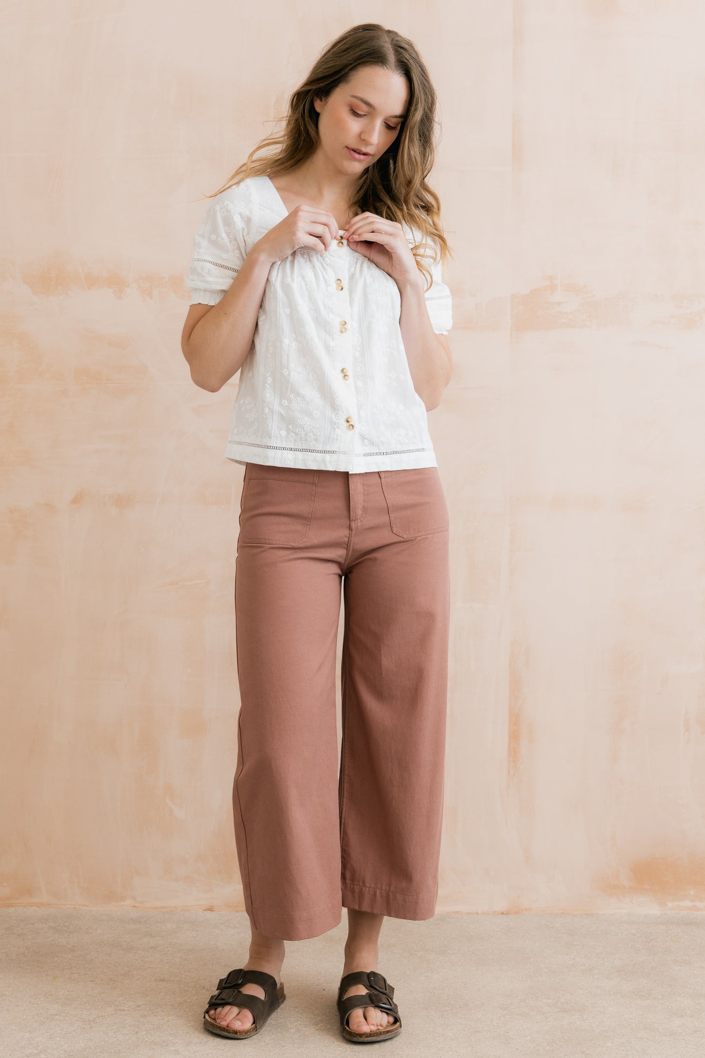 Poppy Blouse - Embroidered White