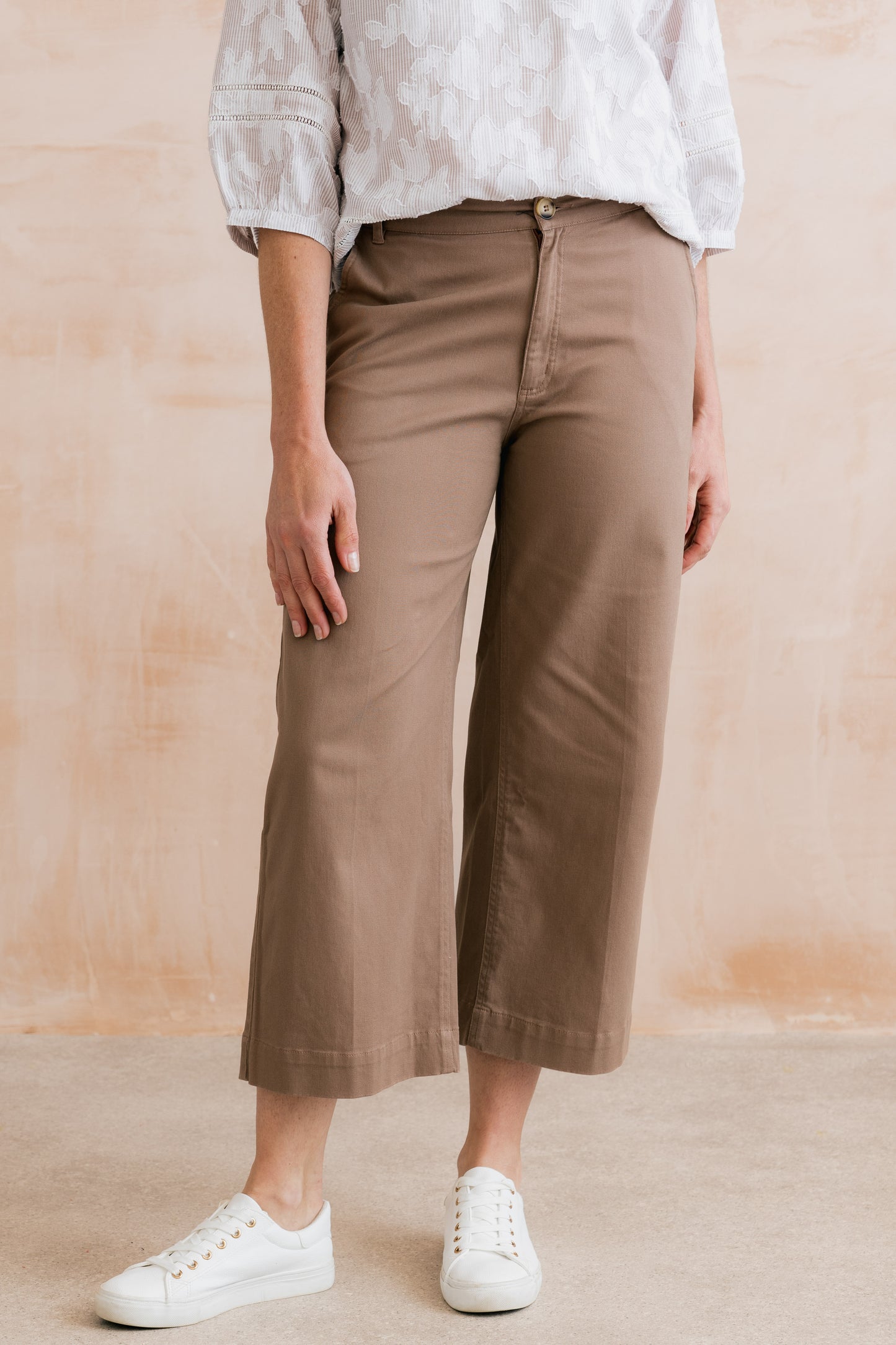 Isla Twill Trouser - Mocha