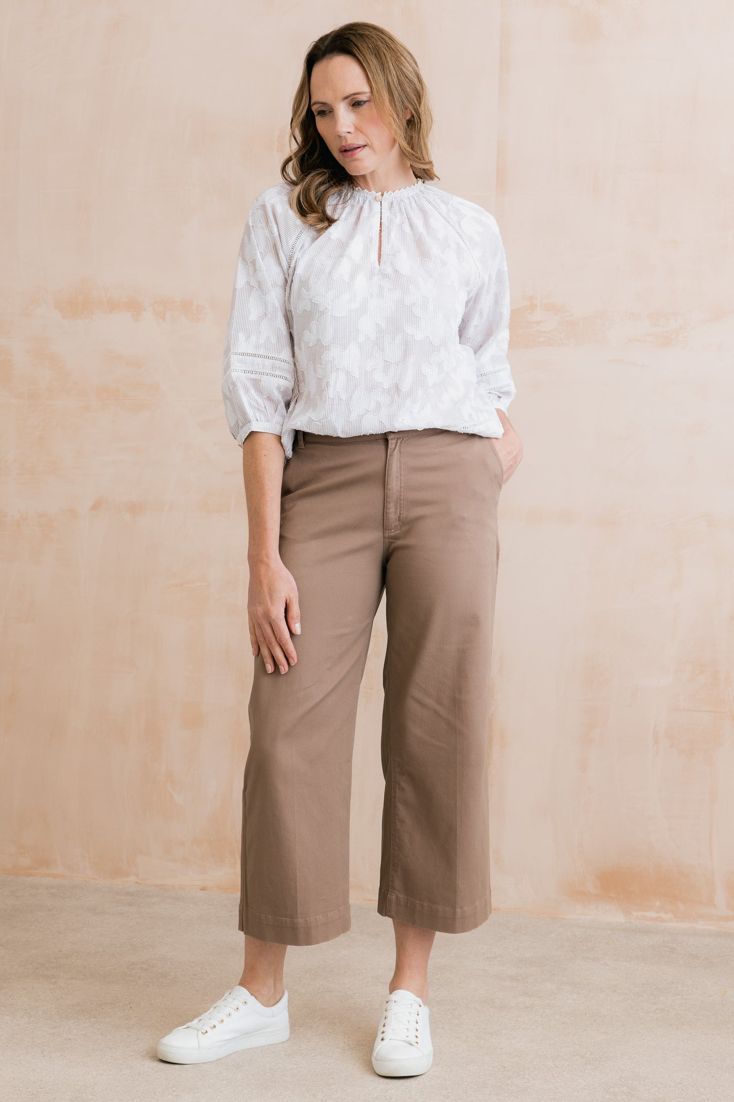 Isla Twill Trouser - Mocha
