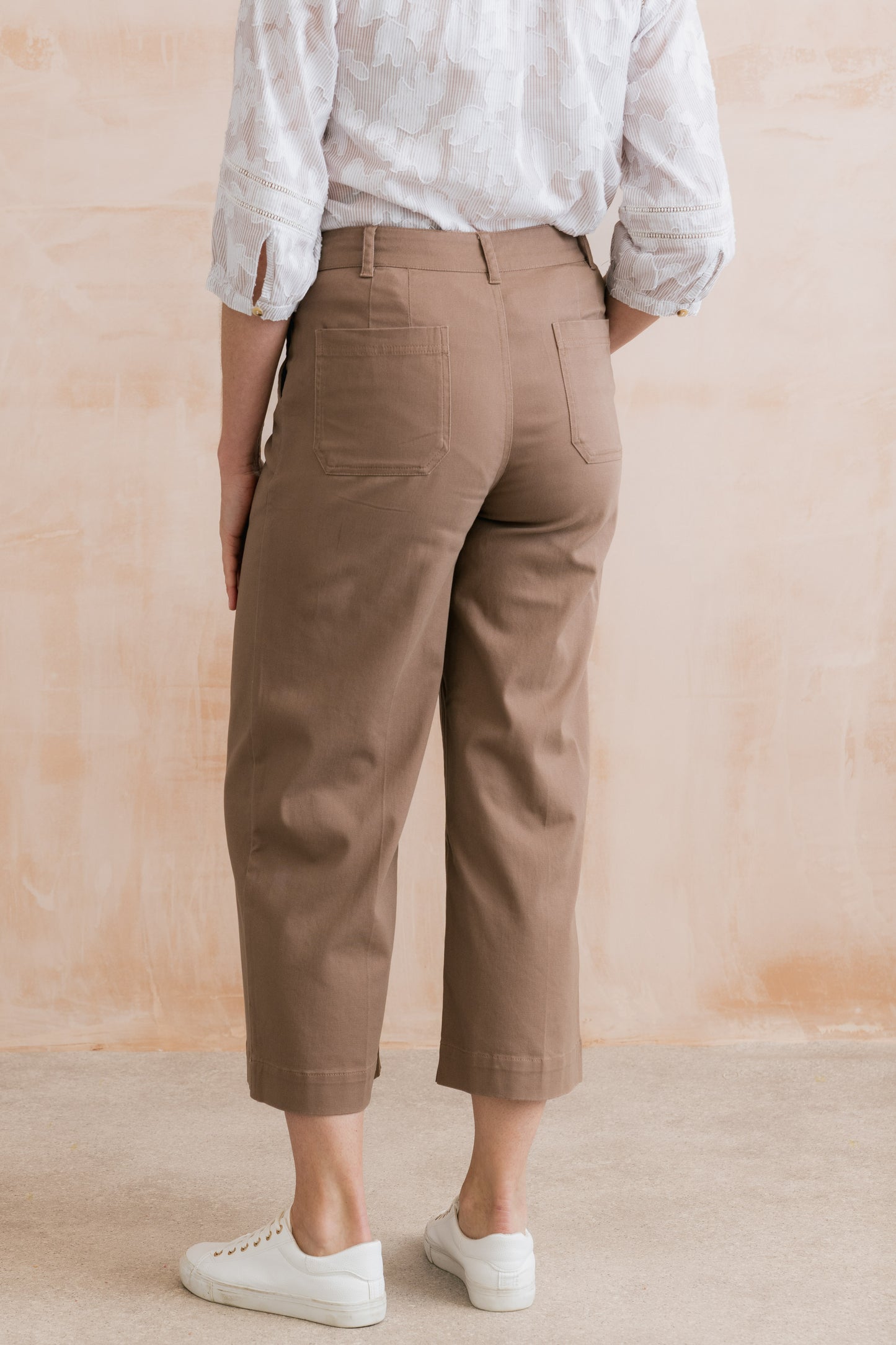 Isla Twill Trouser - Mocha